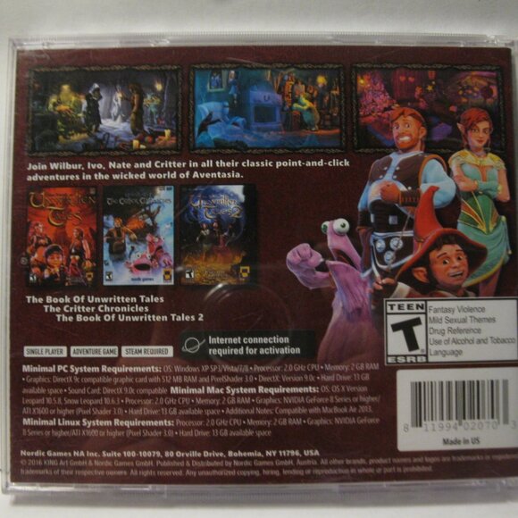 PC CD-ROM Video Game: Book of Unwritten Tales - Complete Collection - Picture 2 of 4